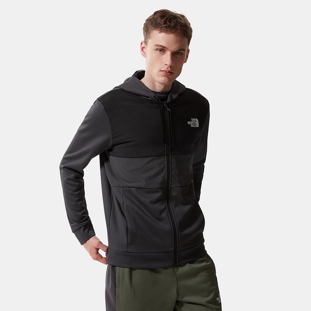 The North Face Fleece Jacket Mens Australia - The North Face Mountain Athletics Overlay Grey Hiking